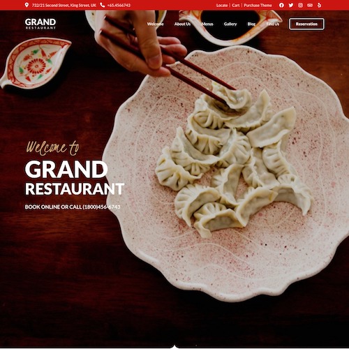 Grand Restaurant WordPress Theme Demo 2 – Just another Grand Restaurant WordPress Theme Sites site