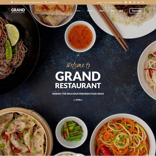 Home 2 – Grand Restaurant WordPress Theme