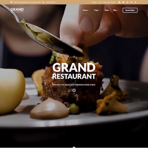 Home 5 – Grand Restaurant WordPress Theme