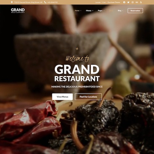 Home 6 – Grand Restaurant WordPress Theme